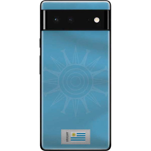 Uruguay Soccer Flag Google Pixel 6 Skin